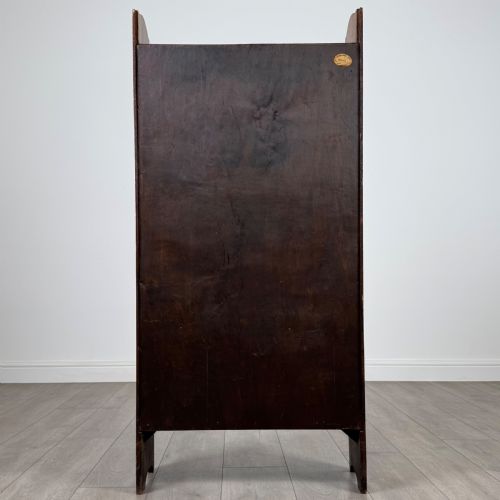 ANTIQUE 20TH CENTURY GOLDEN OAK OPEN BOOKCASE - ADDITIONAL PHOTO 5