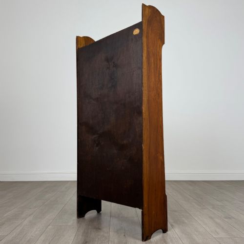 ANTIQUE 20TH CENTURY GOLDEN OAK OPEN BOOKCASE - ADDITIONAL PHOTO 6