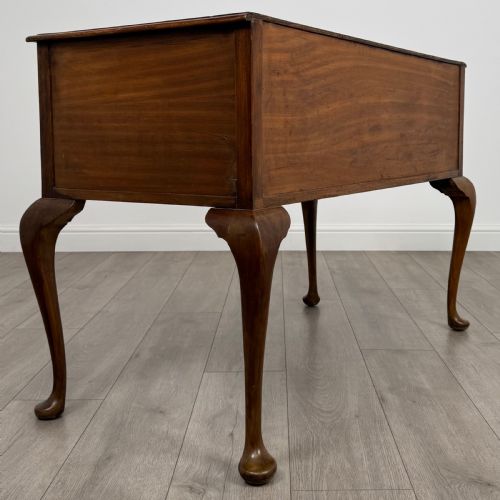 ANTIQUE 20TH CENTURY GOOD QUALITY WRITING TABLE IN MAHOGANY - ADDITIONAL PHOTO 4