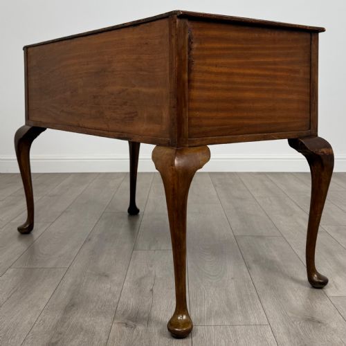 ANTIQUE 20TH CENTURY GOOD QUALITY WRITING TABLE IN MAHOGANY - ADDITIONAL PHOTO 5