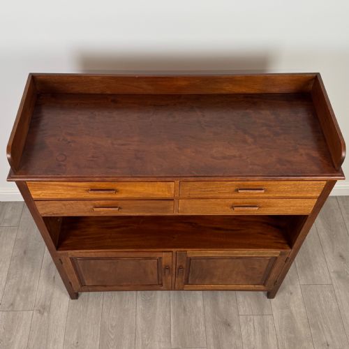 ANTIQUE 20TH CENTURY GOOD QUALITY CUPBOARD IN WALNUT - ADDITIONAL PHOTO 10