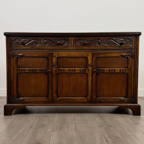 antique 20th century good quality sideboard in oak - CATEGORY: ANTIQUE SIDEBOARDS - DATED EDWARDIAN