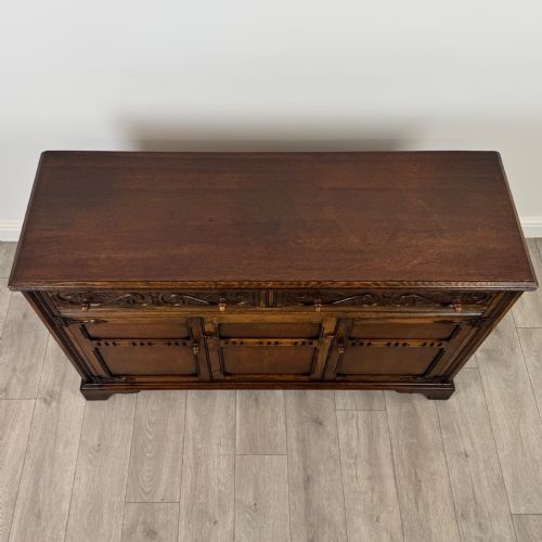 ANTIQUE 20TH CENTURY GOOD QUALITY SIDEBOARD IN OAK - ADDITIONAL PHOTO 9