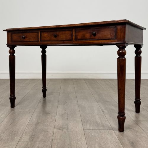 ANTIQUE 19TH CENTURY GOOD QUALITY WRITING TABLE IN MAHOGANY - ADDITIONAL PHOTO 1