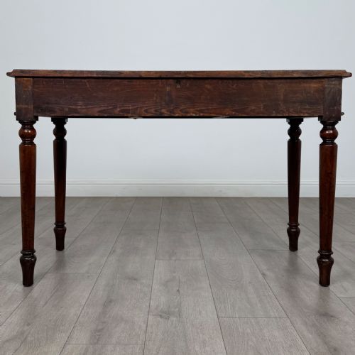 ANTIQUE 19TH CENTURY GOOD QUALITY WRITING TABLE IN MAHOGANY - ADDITIONAL PHOTO 4