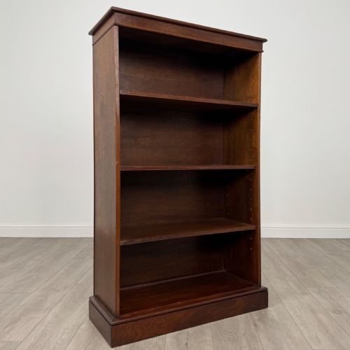 ANTIQUE 20TH CENTURY OPEN BOOKCASE IN MAHOGANY - ADDITIONAL PHOTO 8