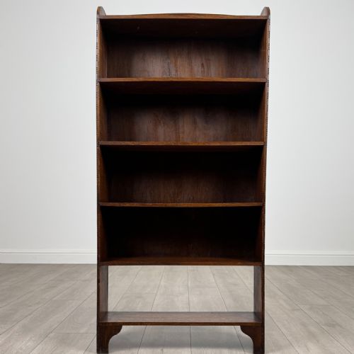 ANTIQUE 20TH CENTURY OPEN BOOKCASE IN OAK - ADDITIONAL PHOTO 1