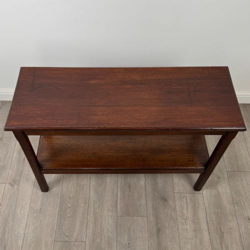 ANTIQUE 20TH CENTURY GOOD QUALITY OAK SIDE TABLE - ADDITIONAL PHOTO 8