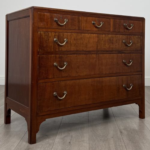 ANTIQUE 19TH CENTURY GOOD QUALITY MAHOGANY CHEST OF DRAWERS - ADDITIONAL PHOTO 7