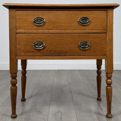 antique 20th century small golden oak chest of drawers - CATEGORY: ANTIQUE CHEST OF DRAWERS - DATED EDWARDIAN