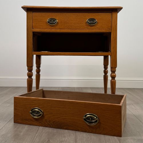 ANTIQUE 20TH CENTURY SMALL GOLDEN OAK CHEST OF DRAWERS - ADDITIONAL PHOTO 9