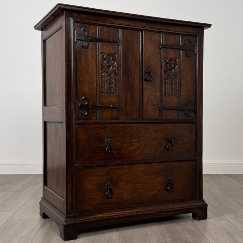 ANTIQUE 20TH CENTURY FINE QUALITY CUPBOARD IN OAK - ADDITIONAL PHOTO 8