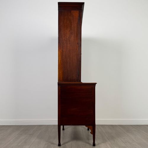 ANTIQUE 18TH CENTURY SMALL SECRETAIRE BOOKCASE IN MAHOGANY - ADDITIONAL PHOTO 8