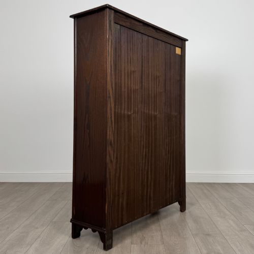 ANTIQUE 20TH CENTURY OPEN BOOKCASE IN OAK - ADDITIONAL PHOTO 4