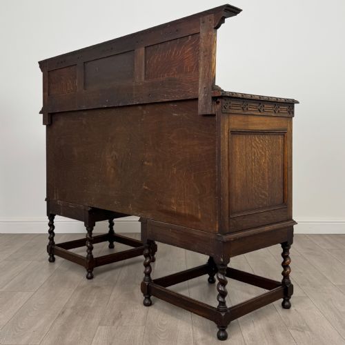 ANTIQUE 19TH CENTURY JACOBEAN STYLE SIDEBOARD IN OAK - ADDITIONAL PHOTO 6