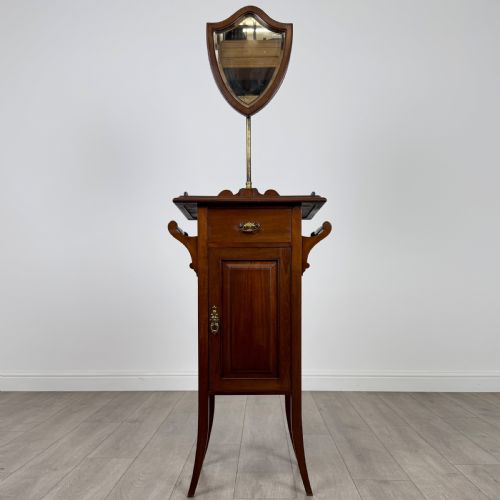 antique 20th century shaving stand in mahogany - CATEGORY: ANTIQUE DRESSING TABLES - DATED EDWARDIAN