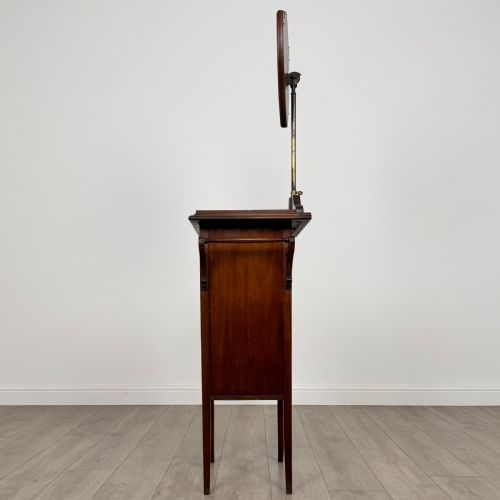 ANTIQUE 20TH CENTURY SHAVING STAND IN MAHOGANY - ADDITIONAL PHOTO 3
