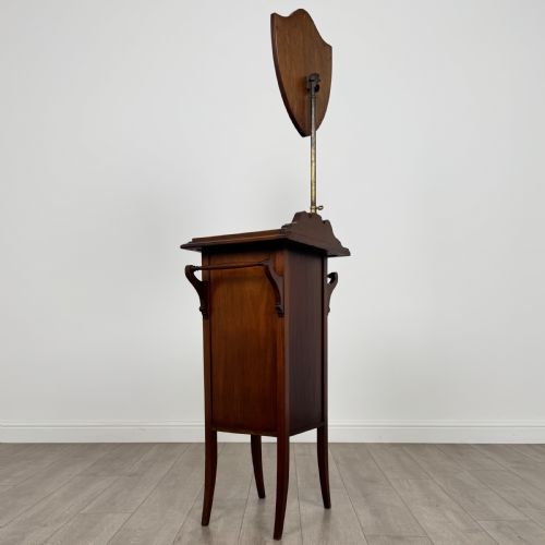 ANTIQUE 20TH CENTURY SHAVING STAND IN MAHOGANY - ADDITIONAL PHOTO 4