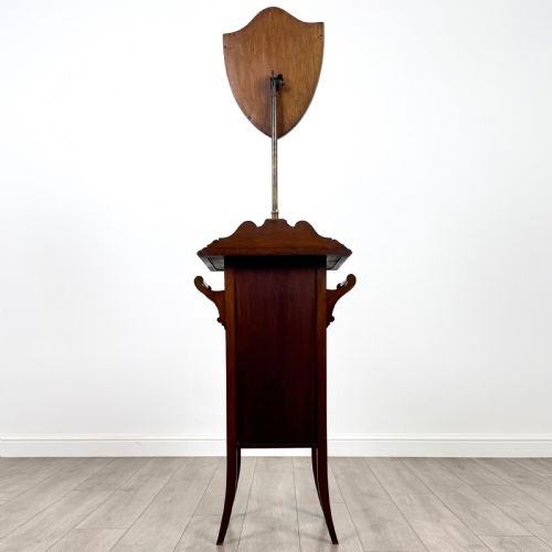 ANTIQUE 20TH CENTURY SHAVING STAND IN MAHOGANY - ADDITIONAL PHOTO 5