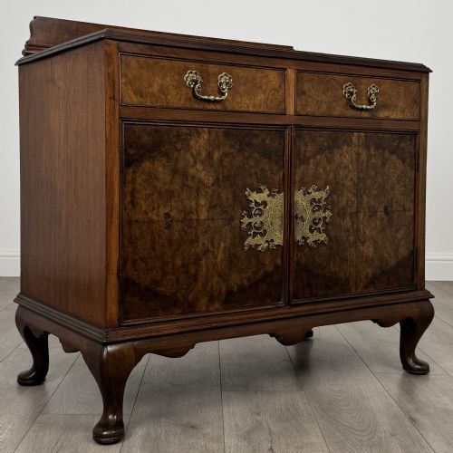 ANTIQUE 20TH CENTURY GOOD QUALITY CUPBOARD IN BURR WALNUT - ADDITIONAL PHOTO 8