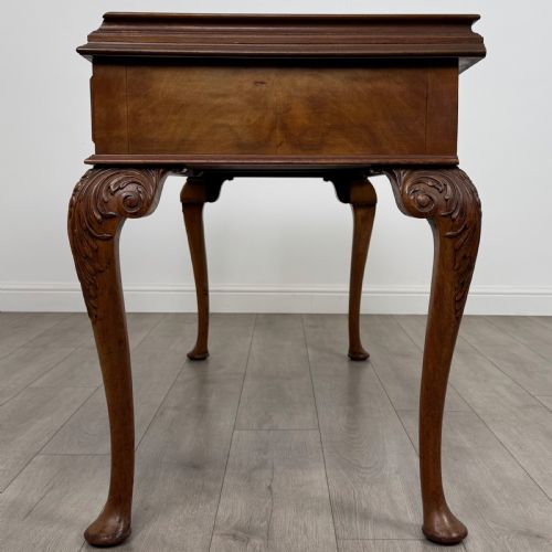 ANTIQUE 19TH CENTURY FINE QUALITY WRITING TABLE IN BURR WALNUT - ADDITIONAL PHOTO 2