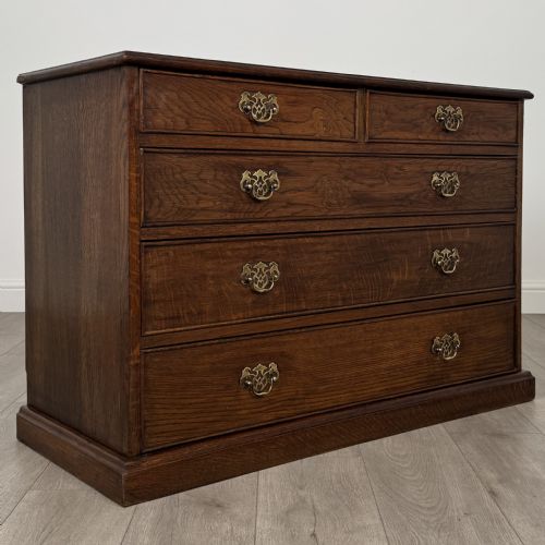 ANTIQUE 20TH CENTURY CHEST OF DRAWERS IN OAK - ADDITIONAL PHOTO 7