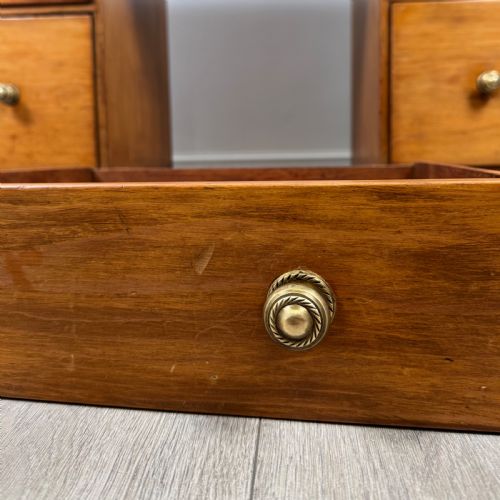 ANTIQUE 19TH CENTURY GOOD QUALITY PINE KNEEHOLE DESK - ADDITIONAL PHOTO 11