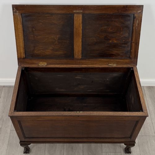 ANTIQUE 20TH CENTURY BLANKET BOX IN GOLDEN OAK - ADDITIONAL PHOTO 10