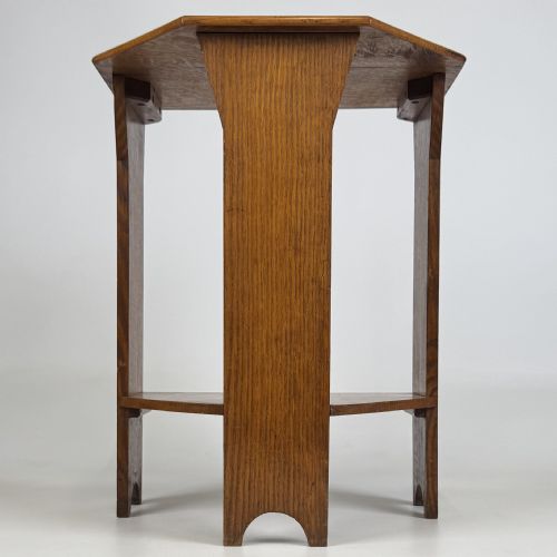 antique 20th century art crafts golden oak side table - CATEGORY: ANTIQUE TABLES - DATED EDWARDIAN