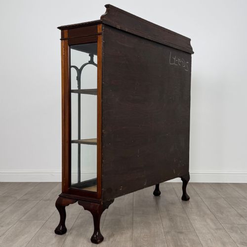 ANTIQUE 20TH CENTURY GOOD QUALITY DISPLAY CABINET IN MAHOGANY - ADDITIONAL PHOTO 5
