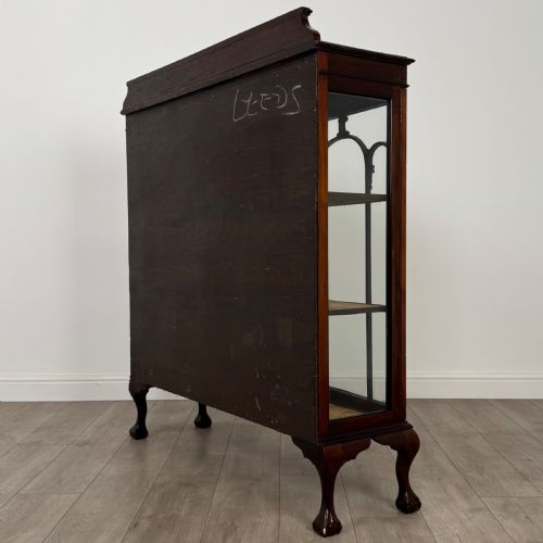 ANTIQUE 20TH CENTURY GOOD QUALITY DISPLAY CABINET IN MAHOGANY - ADDITIONAL PHOTO 7