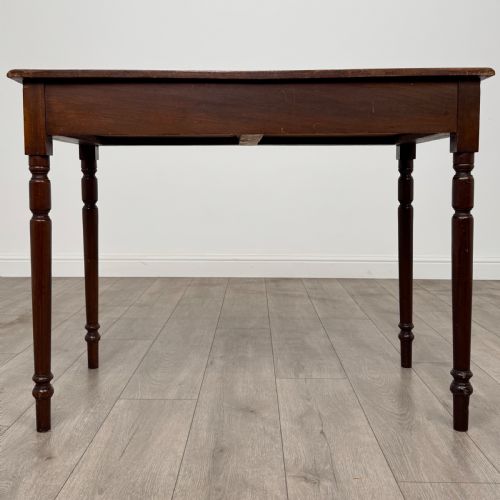 ANTIQUE 19TH CENTURY GOOD QUALITY WRITING TABLE IN MAHOGANY - ADDITIONAL PHOTO 4