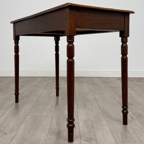 ANTIQUE 19TH CENTURY GOOD QUALITY WRITING TABLE IN MAHOGANY - ADDITIONAL PHOTO 5