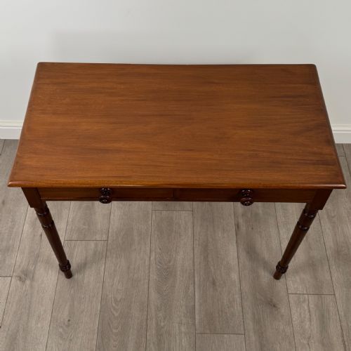 ANTIQUE 19TH CENTURY GOOD QUALITY WRITING TABLE IN MAHOGANY - ADDITIONAL PHOTO 8
