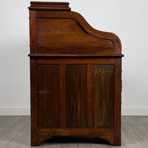 ANTIQUE 20TH CENTURY ROLL TOP DESK IN MAHOGANY - ADDITIONAL PHOTO 7