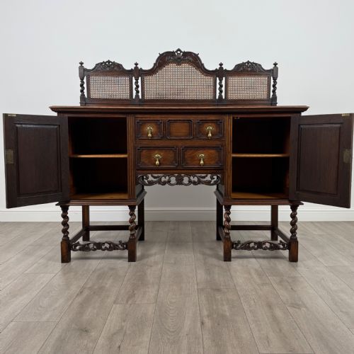 ANTIQUE 20TH CENTURY JACOBEAN SIDEBOARD IN OAK - ADDITIONAL PHOTO 1