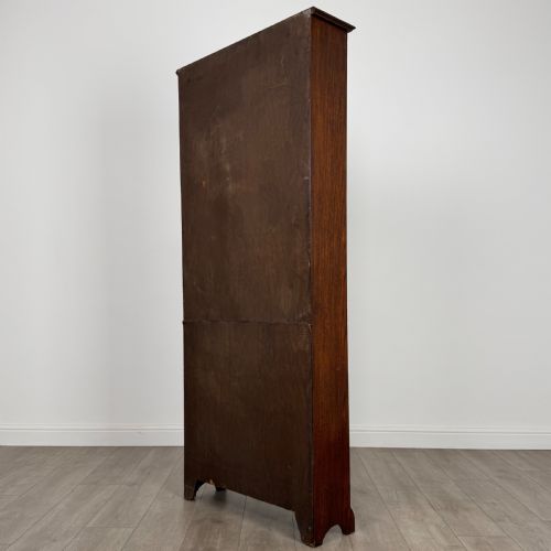 ANTIQUE 20TH CENTURY GOOD QUALITY OPEN BOOKCASE IN OAK - ADDITIONAL PHOTO 6