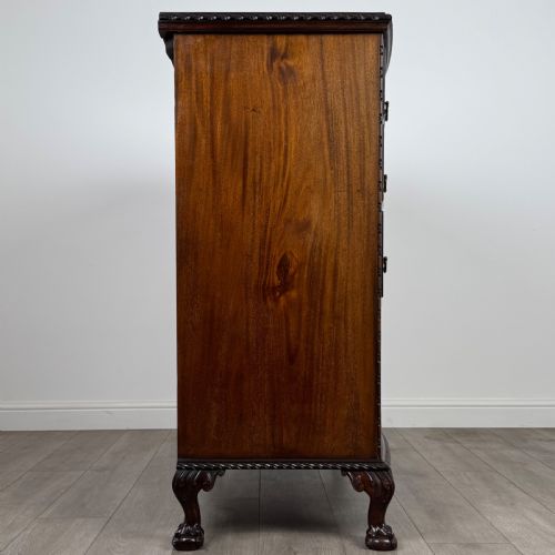 ANTIQUE 20TH CENTURY FINE QUALITY CHEST OF DRAWERS IN MAHOGANY - ADDITIONAL PHOTO 7