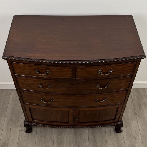 ANTIQUE 20TH CENTURY FINE QUALITY CHEST OF DRAWERS IN MAHOGANY - ADDITIONAL PHOTO 9