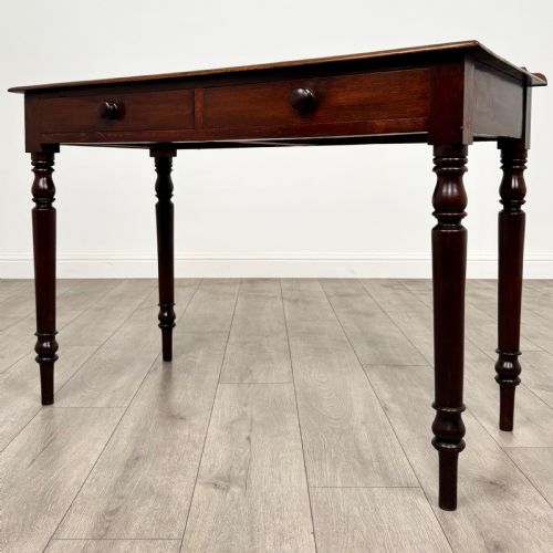 ANTIQUE 19TH CENTURY WRITING TABLE IN MAHOGANY - ADDITIONAL PHOTO 1
