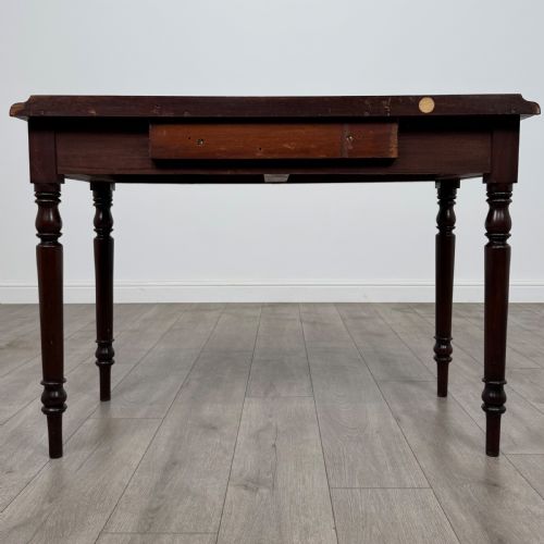 ANTIQUE 19TH CENTURY WRITING TABLE IN MAHOGANY - ADDITIONAL PHOTO 4