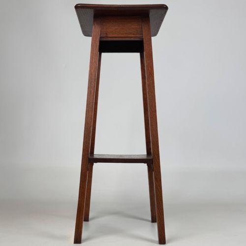 ANTIQUE 20TH CENTURY GOOD QUALITY PLANT STAND IN OAK - ADDITIONAL PHOTO 6