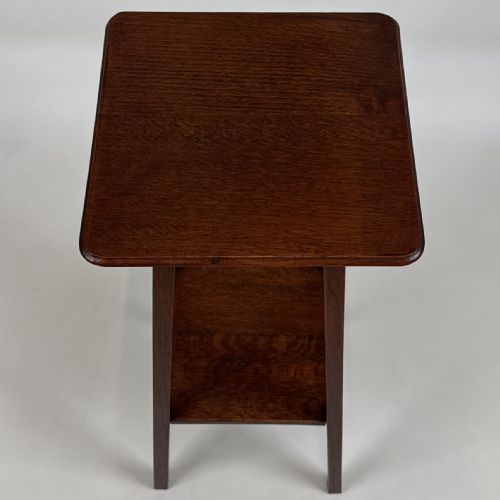 ANTIQUE 20TH CENTURY GOOD QUALITY PLANT STAND IN OAK - ADDITIONAL PHOTO 8