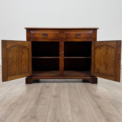 ANTIQUE 20TH CENTURY FINE QUALITY DRESSER BASE IN OAK - ADDITIONAL PHOTO 1