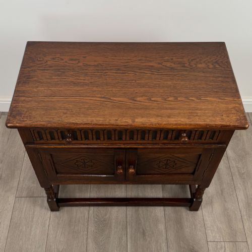 ANTIQUE 20TH CENTURY GOOD QUALITY CUPBOARD IN OAK - ADDITIONAL PHOTO 9