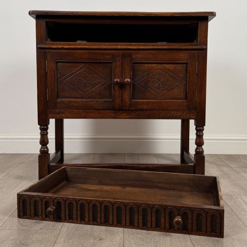 ANTIQUE 20TH CENTURY GOOD QUALITY CUPBOARD IN OAK - ADDITIONAL PHOTO 10
