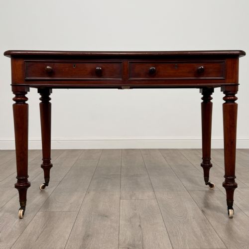 antique 19th century good quality writing table in mahogany - CATEGORY: ANTIQUE TABLES - DATED VICTORIAN