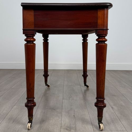 ANTIQUE 19TH CENTURY GOOD QUALITY WRITING TABLE IN MAHOGANY - ADDITIONAL PHOTO 6