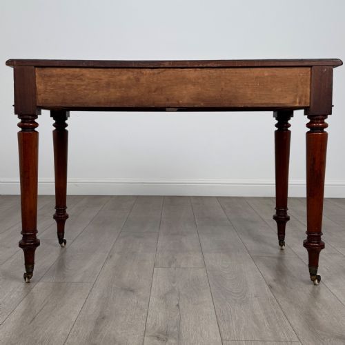 ANTIQUE 19TH CENTURY GOOD QUALITY WRITING TABLE IN MAHOGANY - ADDITIONAL PHOTO 11