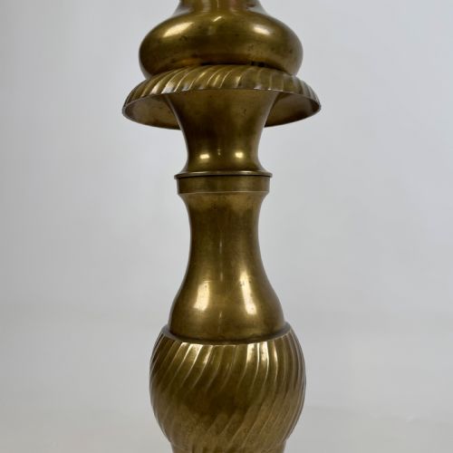 ANTIQUE 19TH CENTURY DECORATIVE BRASS PLANT STAND - ADDITIONAL PHOTO 4